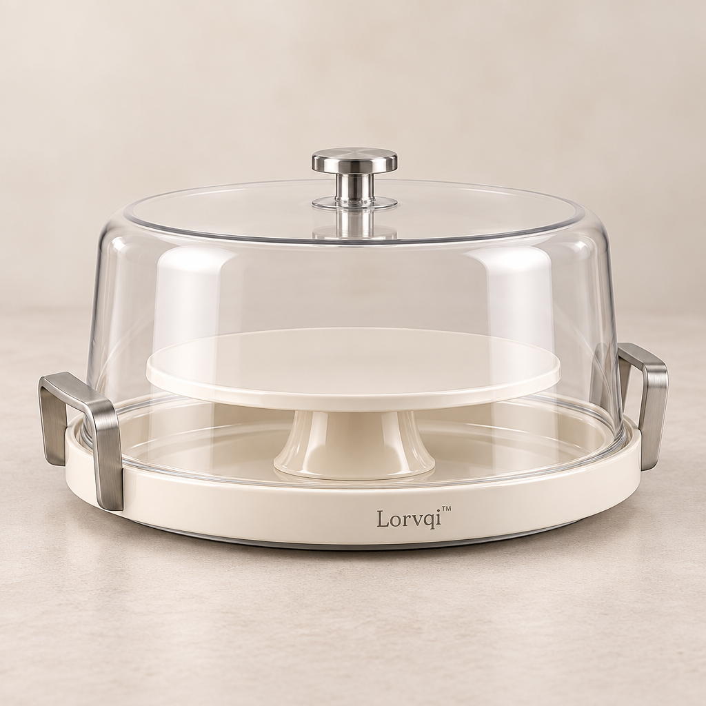 Lorvqi™ Lidded Cake Display Tray hero