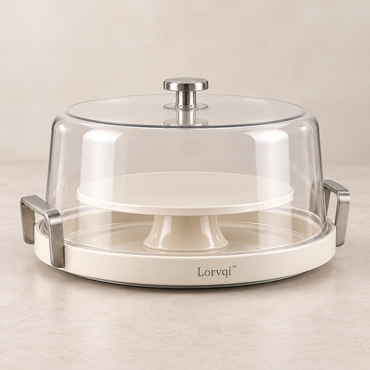 Lorvqi™ Lidded Cake Display Tray hero