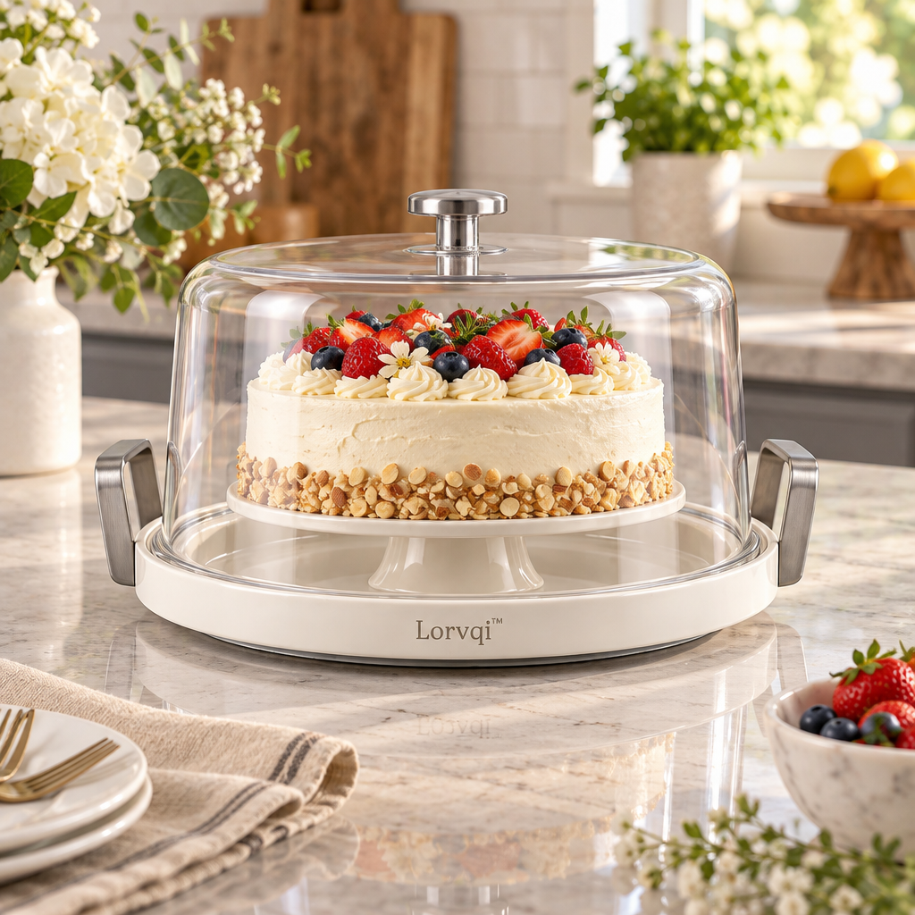 Lorvqi™ Lidded Cake Display Tray main image 02
