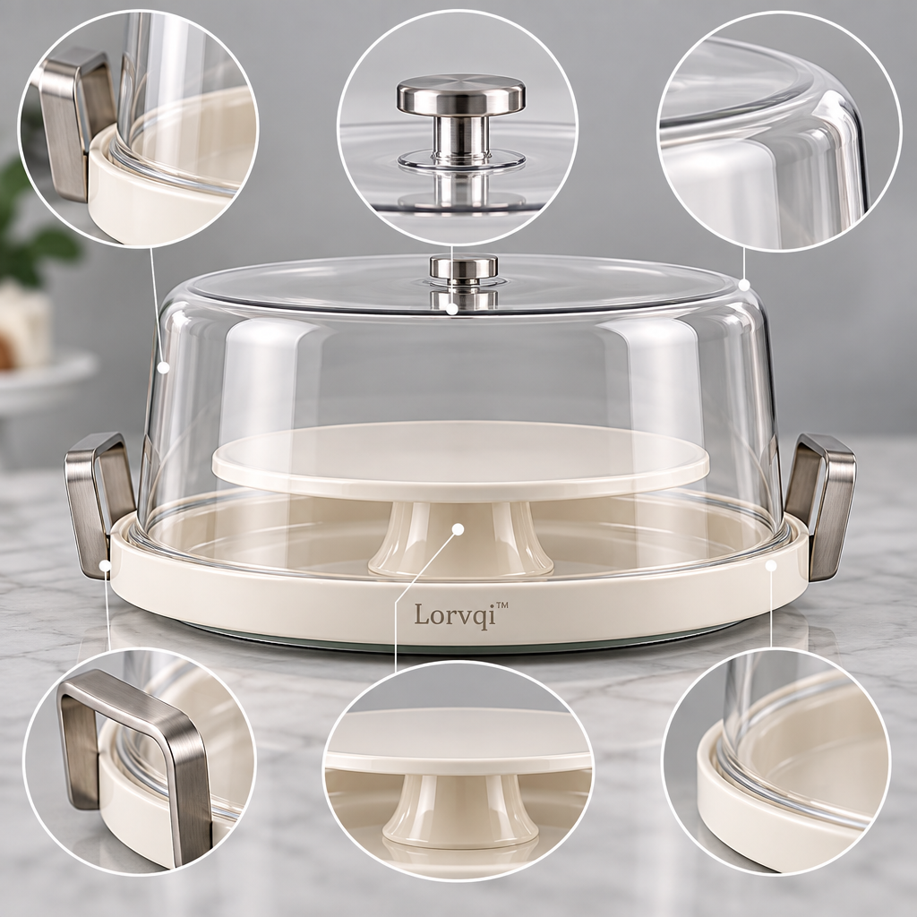 Lorvqi™ Lidded Cake Display Tray main image 03