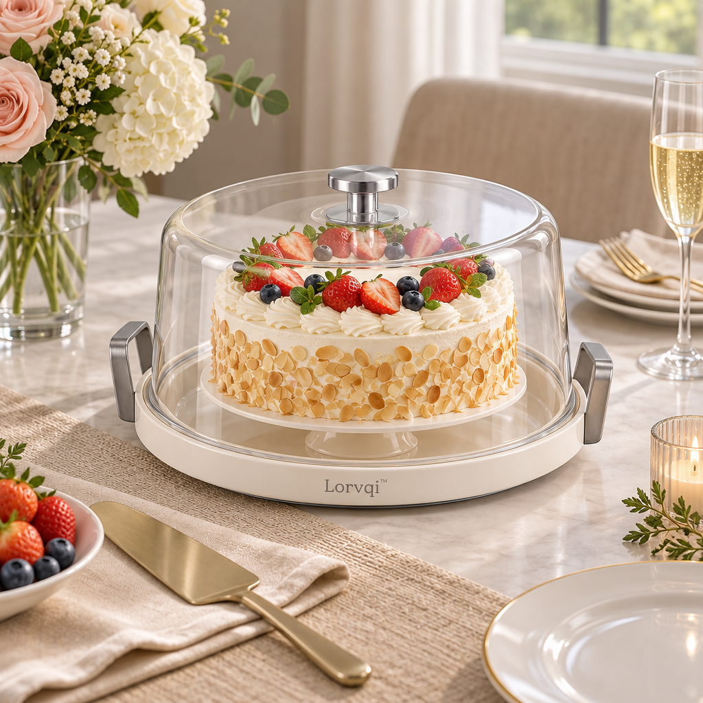 Lorvqi™ Lidded Cake Display Tray main image 05