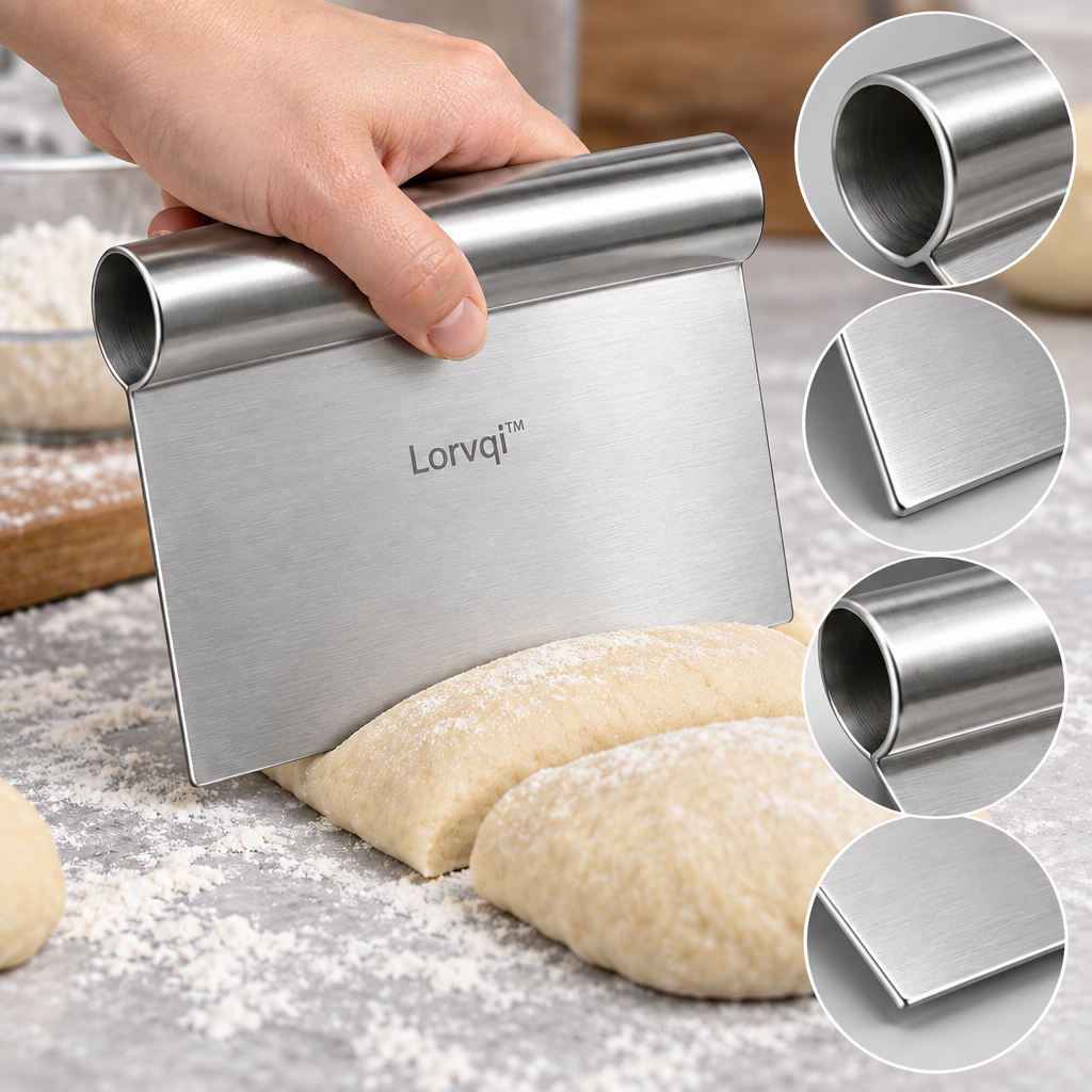 Lorvqi™ Stainless Steel Dough Cutter main image 03