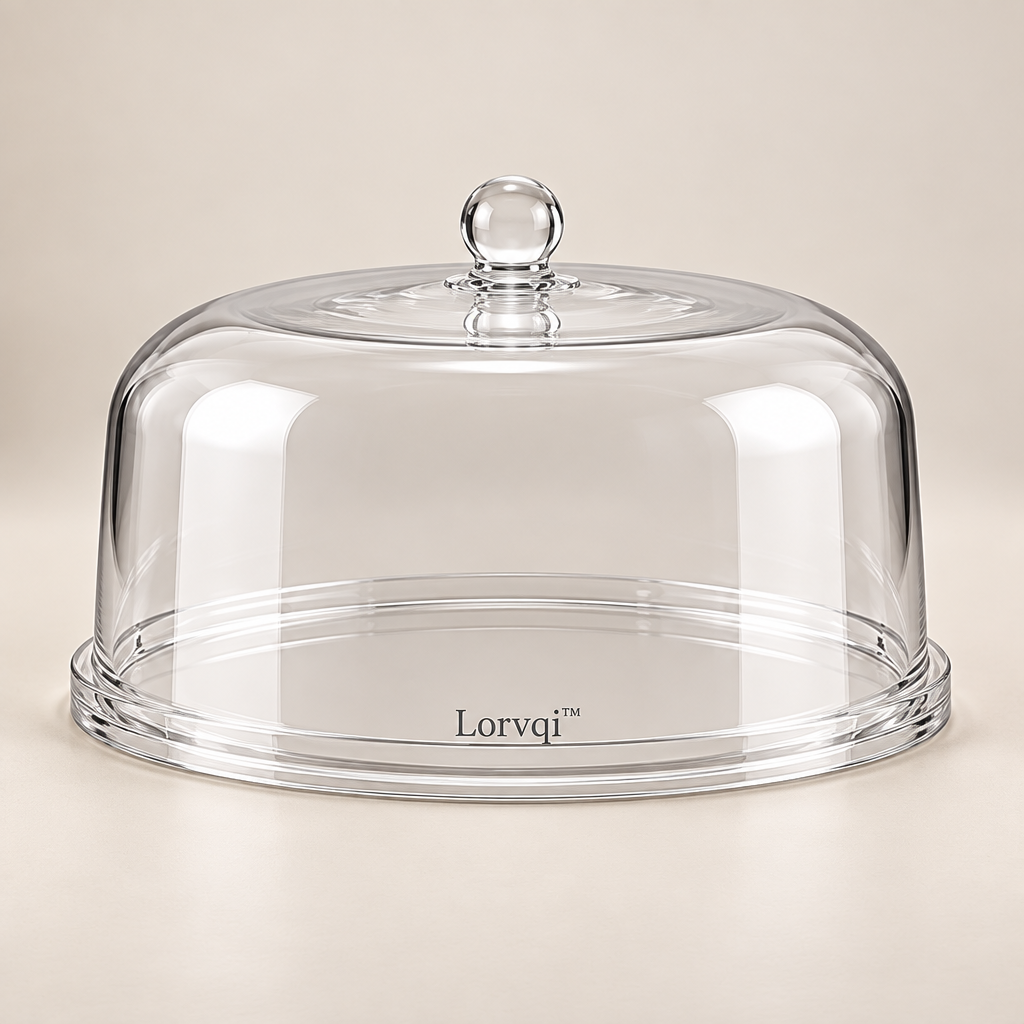 Lorvqi™ Clear Acrylic Cake Display Dome hero