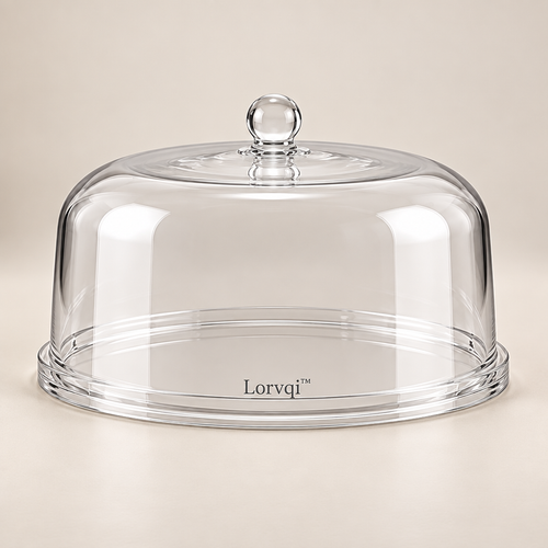 Lorvqi™ Clear Acrylic Cake Display Dome hero