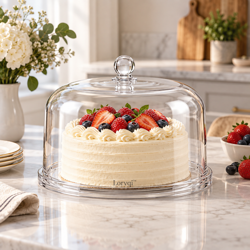Lorvqi™ Clear Acrylic Cake Display Dome main image 02