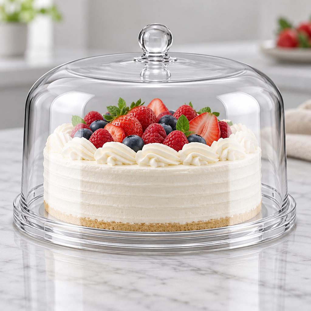 Lorvqi™ Clear Acrylic Cake Display Dome main image 03