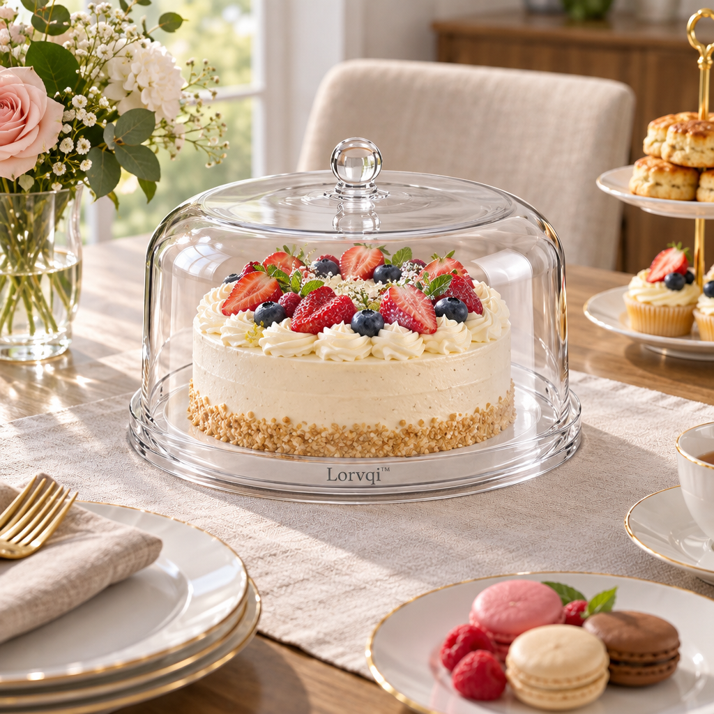 Lorvqi™ Clear Acrylic Cake Display Dome main image 05