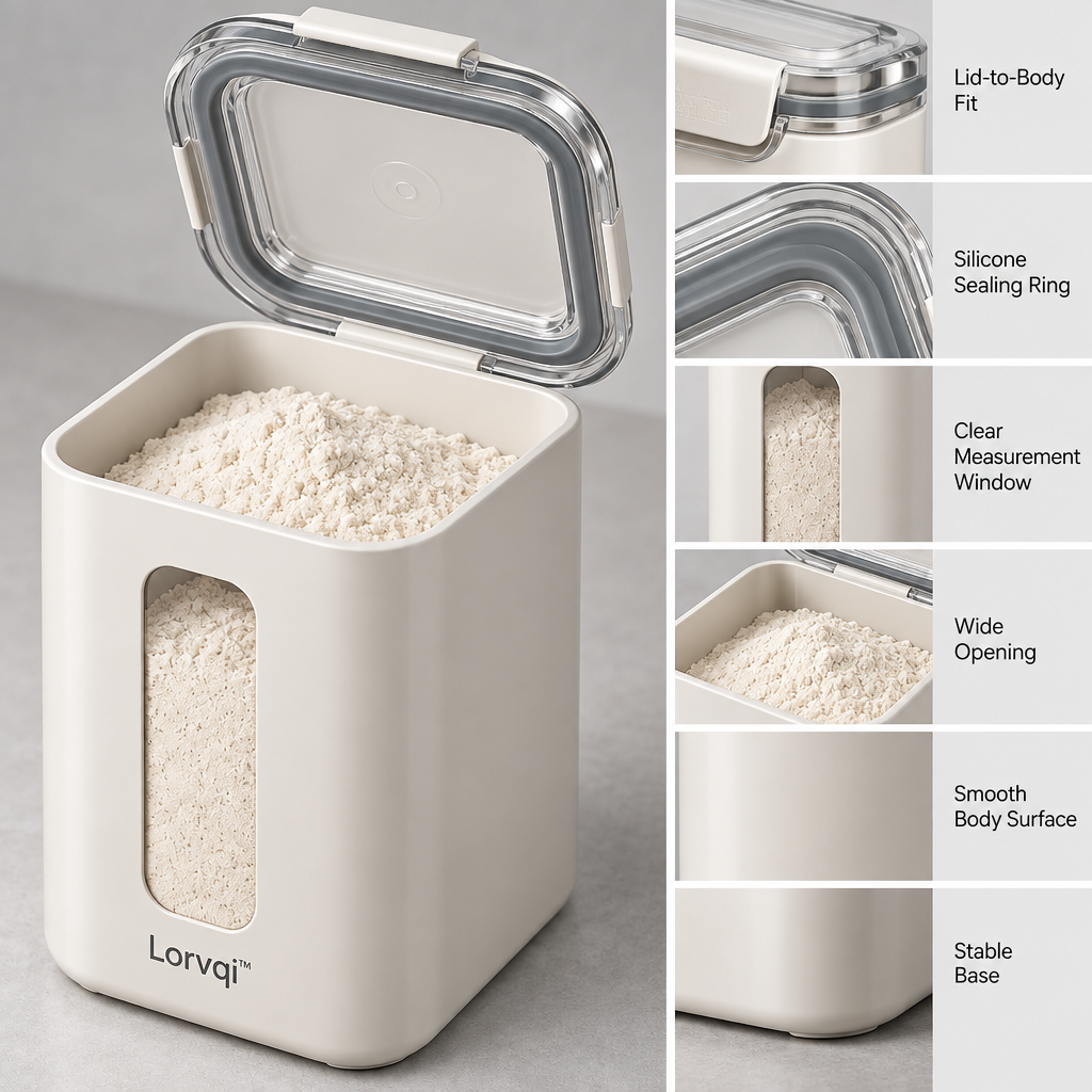 Lorvqi™ Large Airtight Flour Storage Canister main image 03