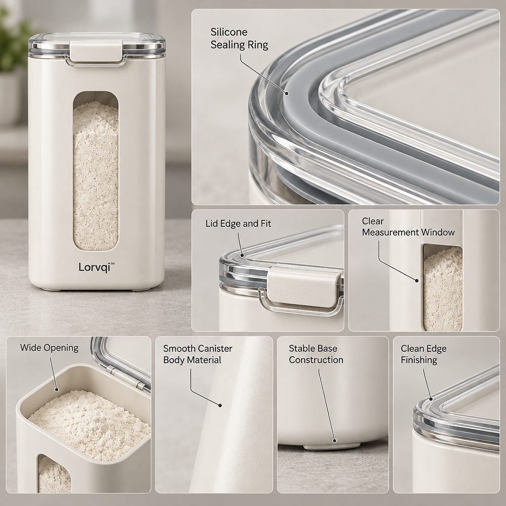 Lorvqi™ Large Airtight Flour Storage Canister main image 06